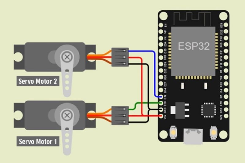 Circuit Diagram for Smart Garage Door Controller