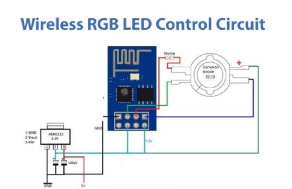 Wireless RGB LED Control Circuit