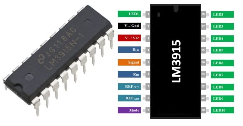 LM3915 Pinout and Configuration