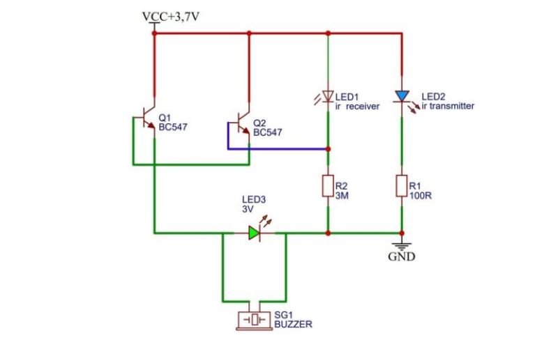 Proximity Sensor Circuit Diagram