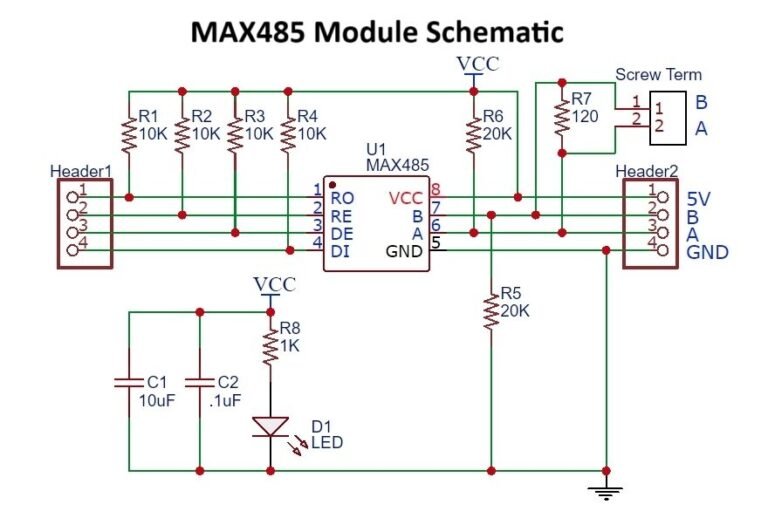 MAX RS485 Module Pinout