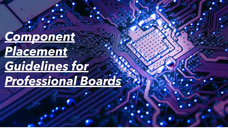 Component Placement Guidelines for Professional Boards