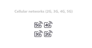 Cellular networks (3G, 4G, 5G)