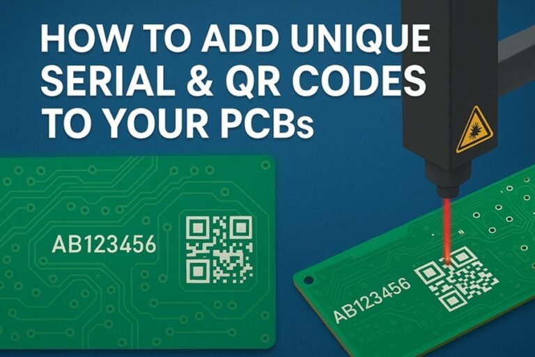Scated Serial Code How to Add Unique Serial and QR Codes to Your PCBs with Laser Engraving ...