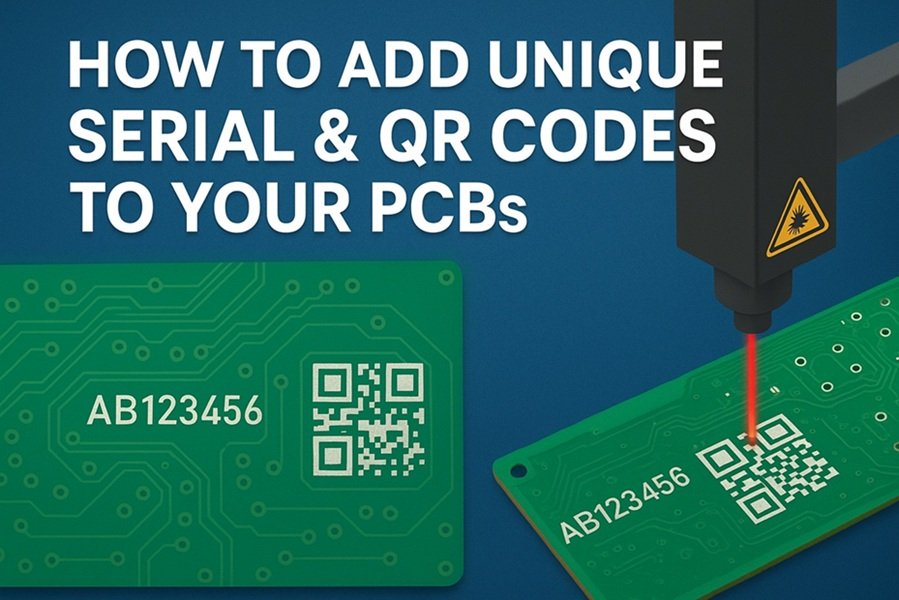How to Add Unique Serial and QR Codes to Your PCBs with Laser Engraving
