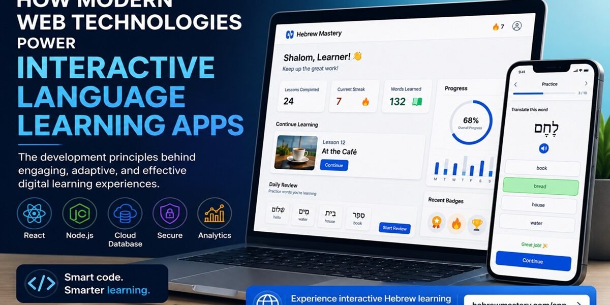 How Modern Web Technologies Power Interactive Language Learning Apps