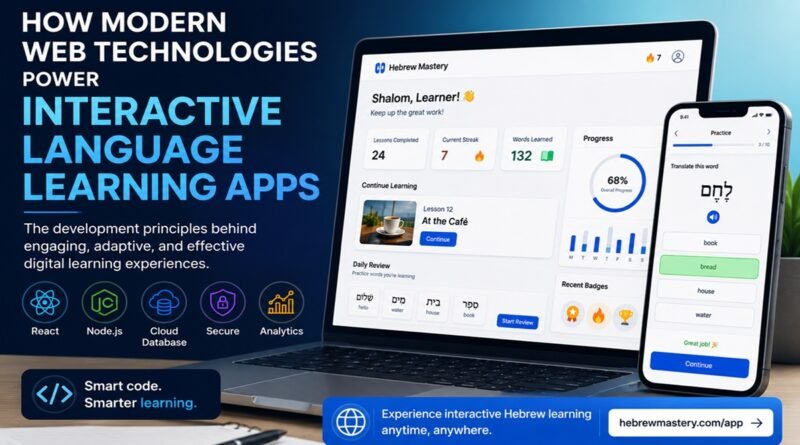 How Modern Web Technologies Power Interactive Language Learning Apps