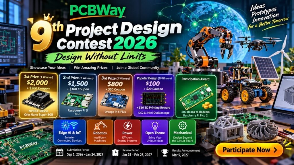 PCBWay 9th Project Design Contest 2026